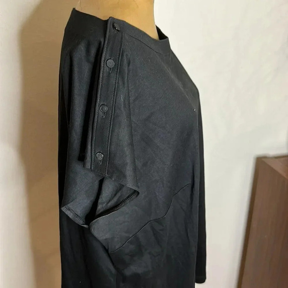 Givenchy en plus 44 black blouse great pre owned cotton modal dress great cond - Picture 2 of 6